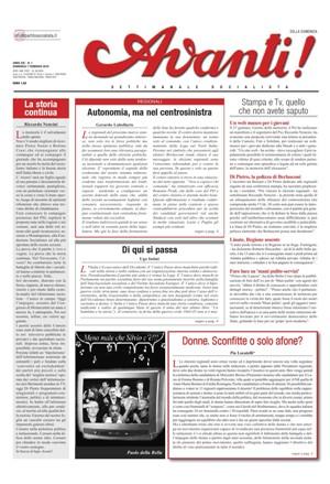 avanti della domenica